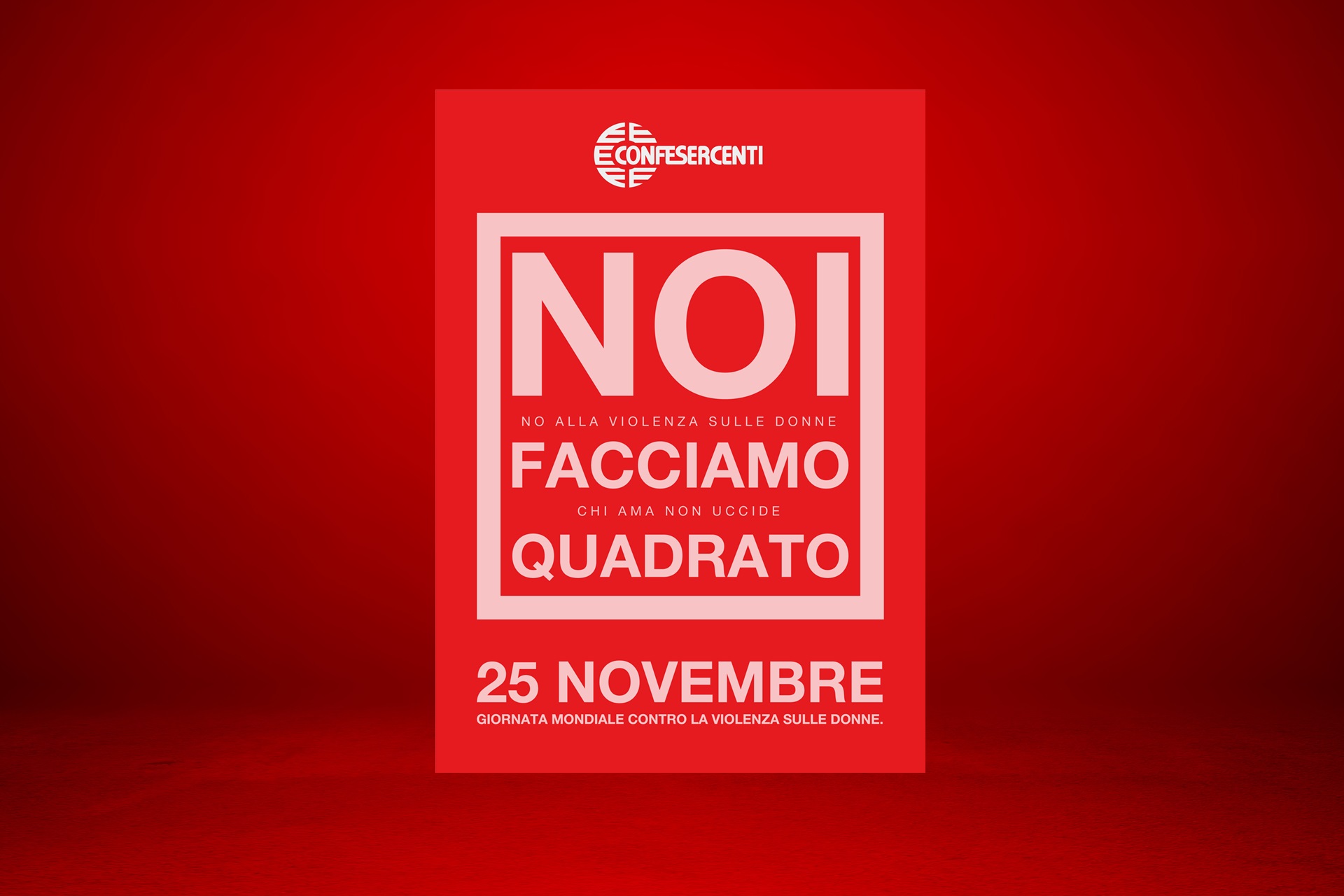 25 novembre: Giornata mondiale contro la violenza sulle donne, Confesercenti lancia la campagna Red Frame